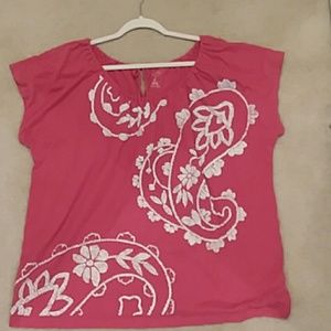 Red and White 3x St. John's Bay shirt